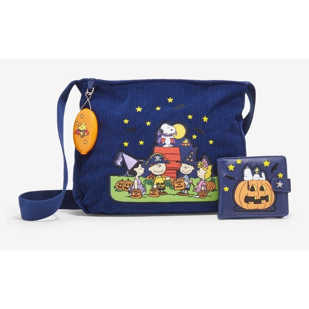 Peanuts Snoopy Charlie Brown Halloween Costumes Corduroy Shoulder Bag & Wallet